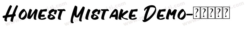 Honest Mistake Demo字体转换